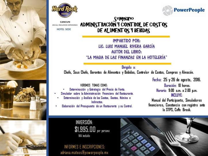 costos cancun agosto 2016