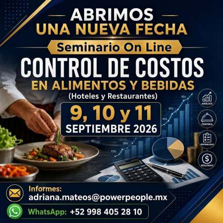 Seminario para ejecutivos de hoteles y restaurantes
